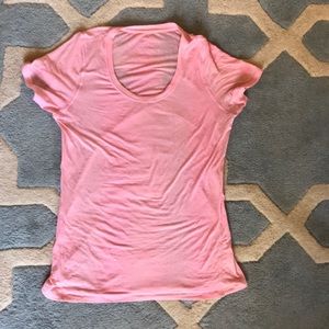 Lululemon sheer pink scoop neck tee